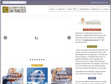 Tablet Screenshot of collaborativepracticesanfrancisco.com